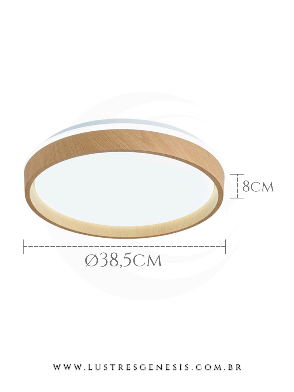 Medidas Plafon Moderno Supren Dourado